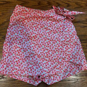 French Paris Floral Skort